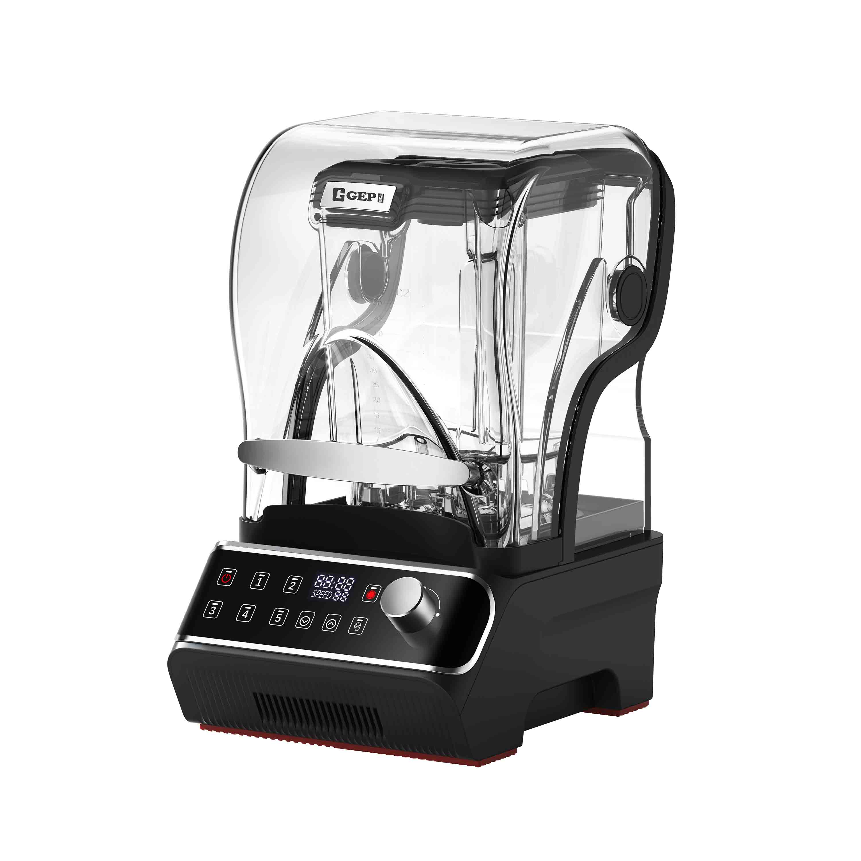 1800W Brushless DC Motor Commercial Blender Variable Speed Push Button 30 Speed Settings Multifunctional for Kitchen Commercial