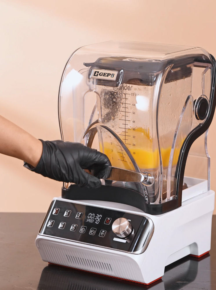 1800W Brushless DC Motor Commercial Blender Variable Speed Push Button 30 Speed Settings Multifunctional for Kitchen Commercial