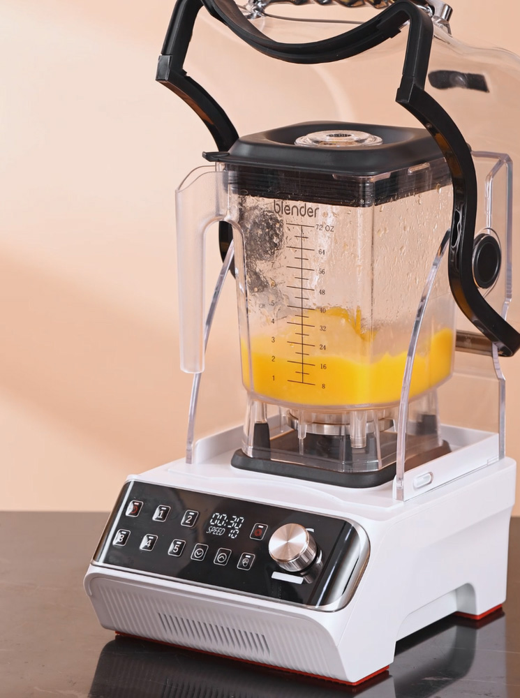 1800W Brushless DC Motor Commercial Blender Variable Speed Push Button 30 Speed Settings Multifunctional for Kitchen Commercial